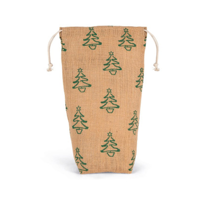 Bottle carrier with Christmas patterns